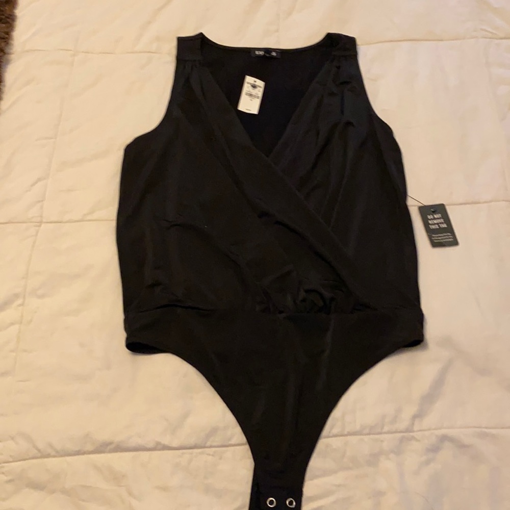 Black body suit.